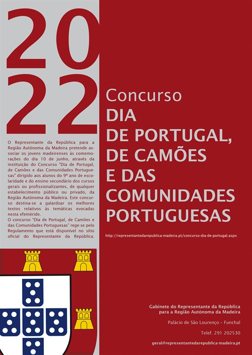 Cartaz Concurso  Dia De Portugal 2022